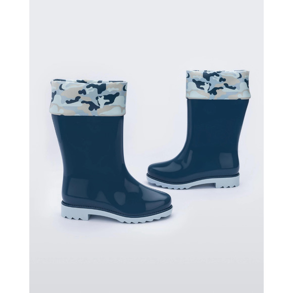 Mini Melissa Other - Mini Melissa Blue Camo Rain Boots
